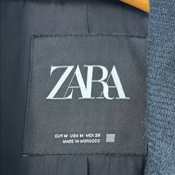 Zara Black Long Coat - Picture 2 of 7